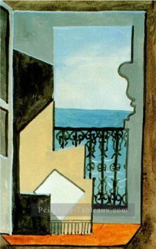  Picasso Tableaux - Balcon avec vue sur mer 1919 cubisme Pablo Picasso